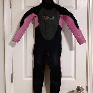 GIRL'S EPIC 3/2MM BACK ZIP FULL WETSUIT, size 6